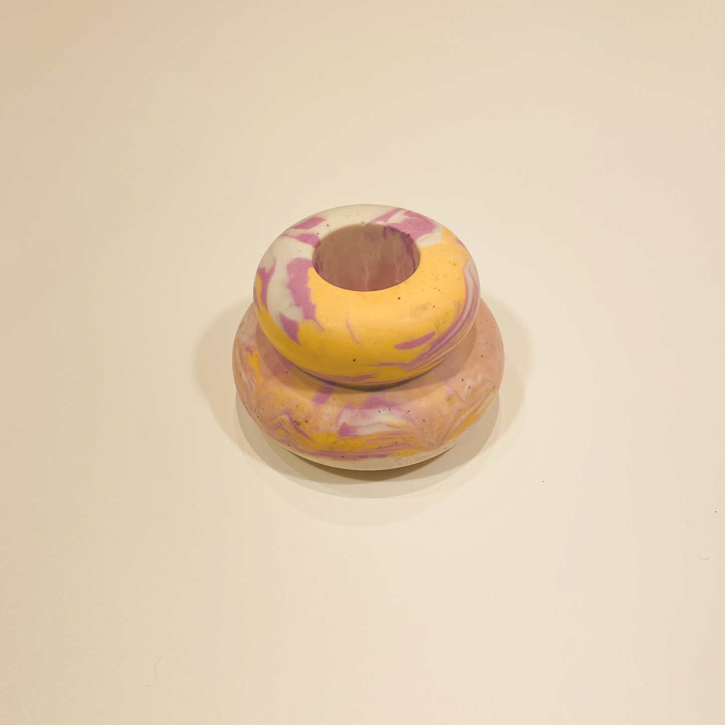 Candleholder Candy Swirl