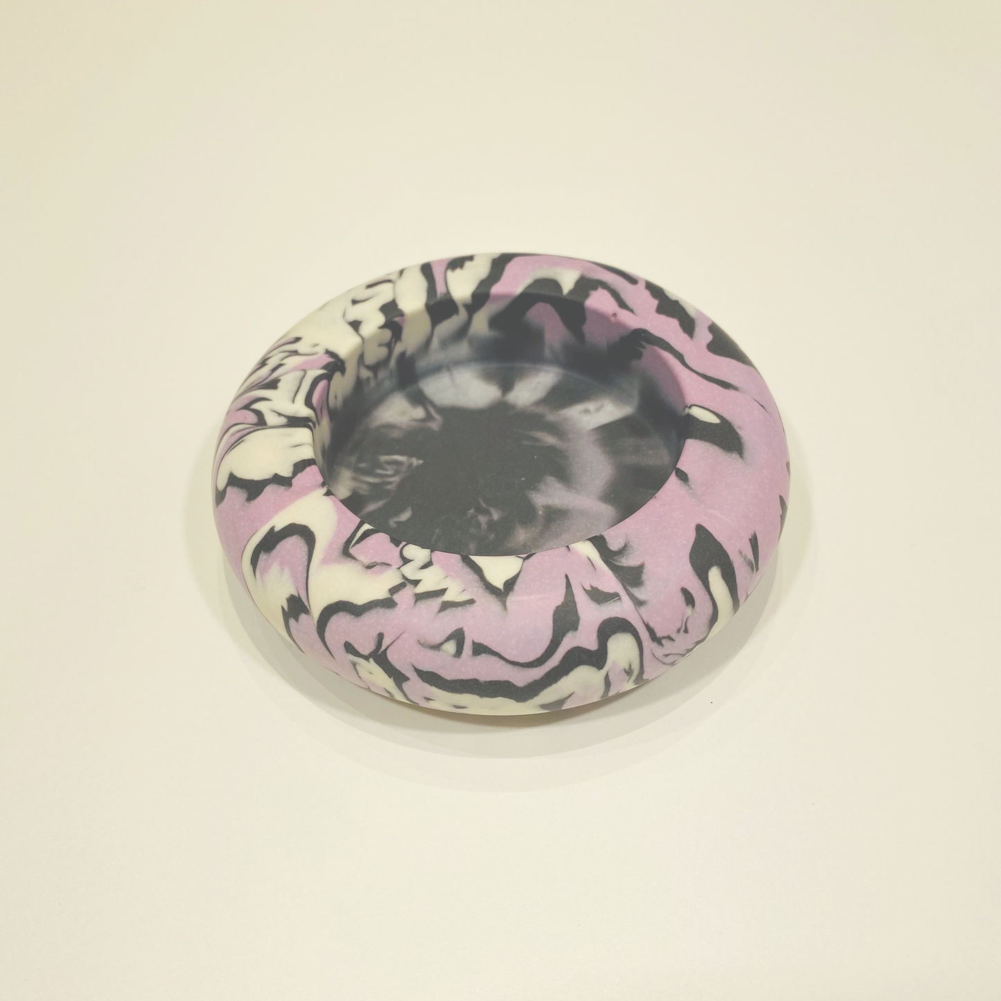 Candleholder Purple Swirl