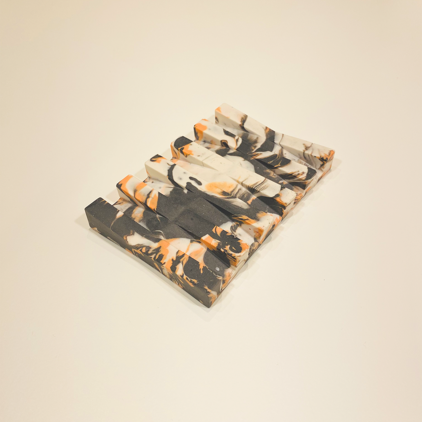 Soap Holder Orange Swirl