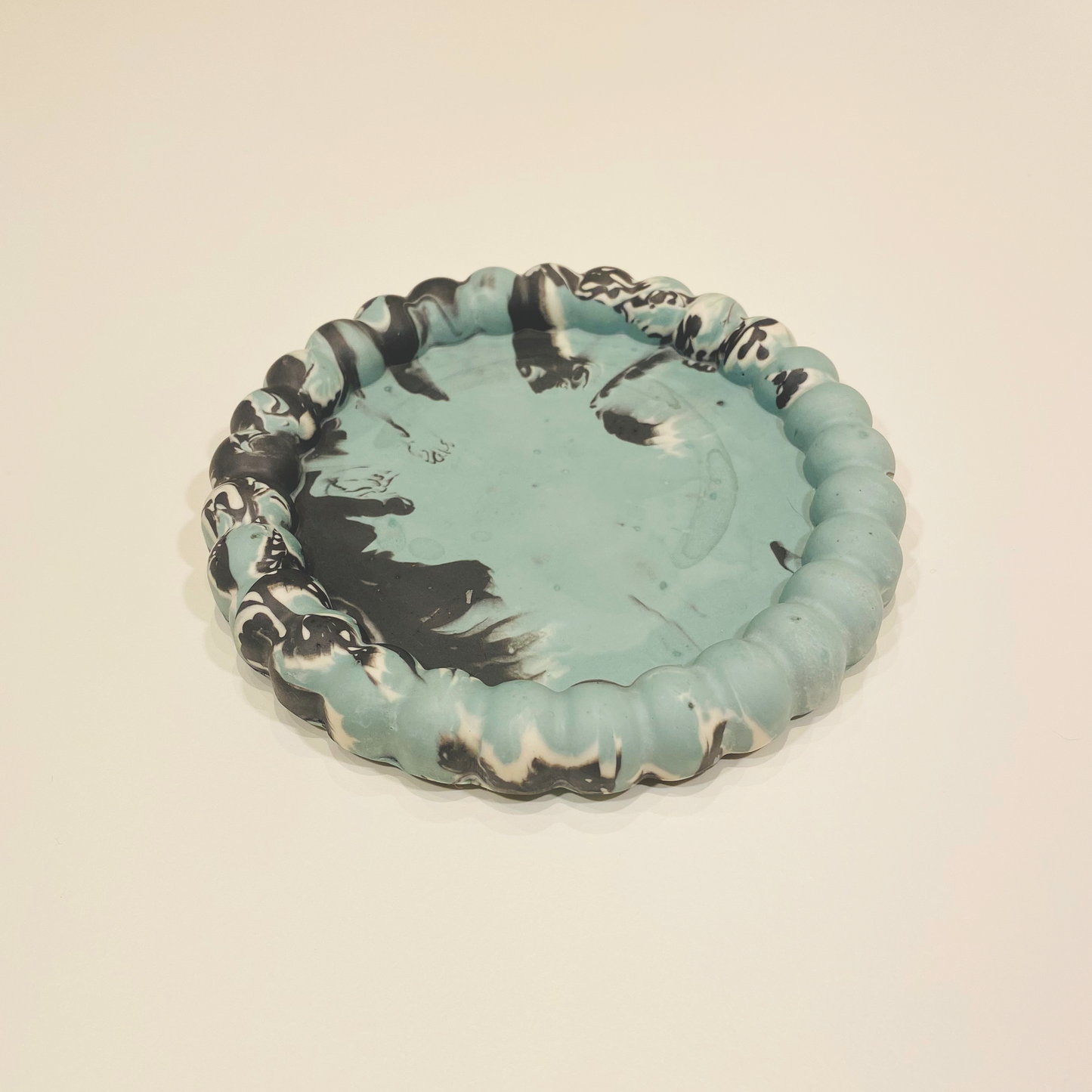 Round Tray Seafoam