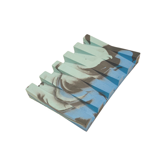 Soap Holder Blue Swirl