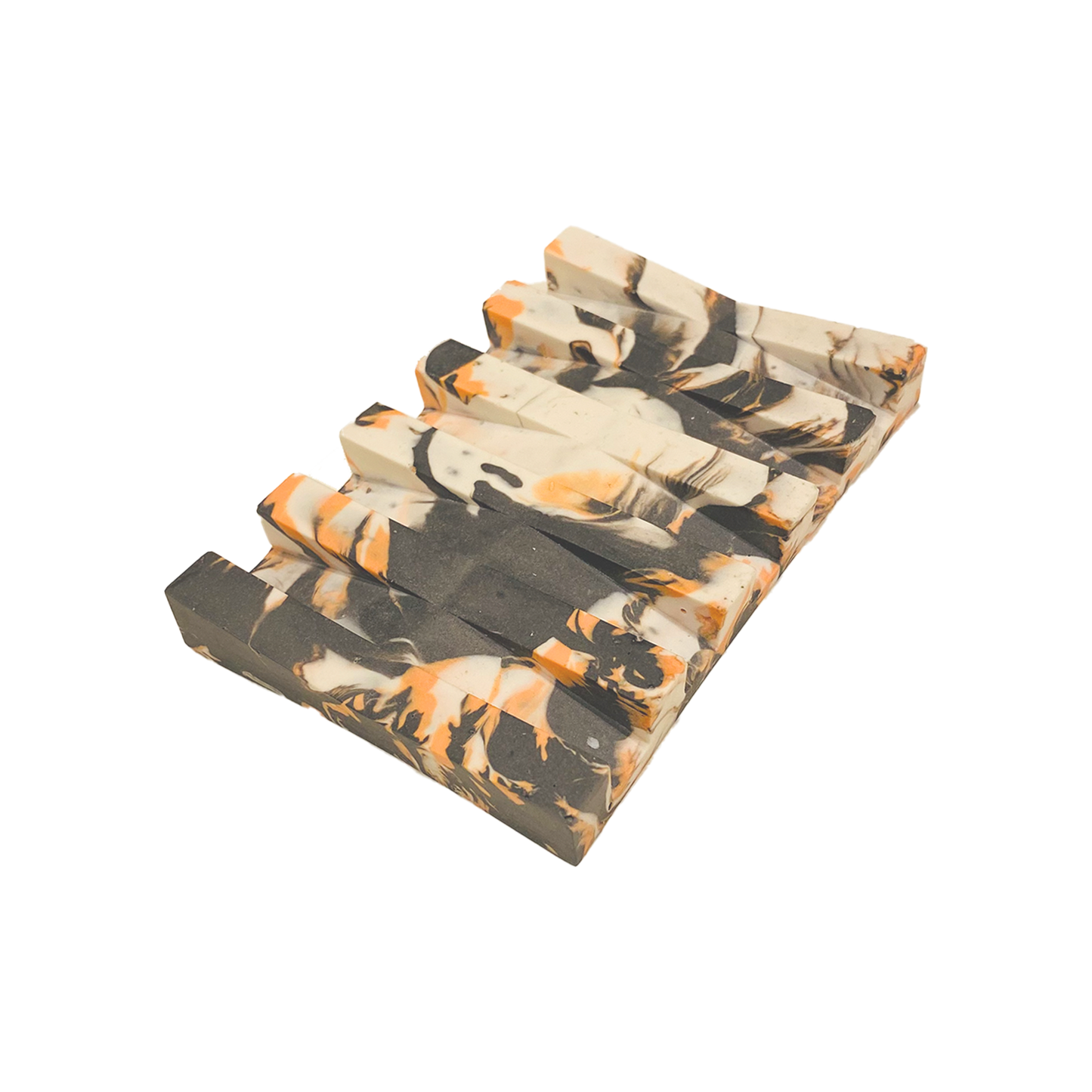 Soap Holder Orange Swirl
