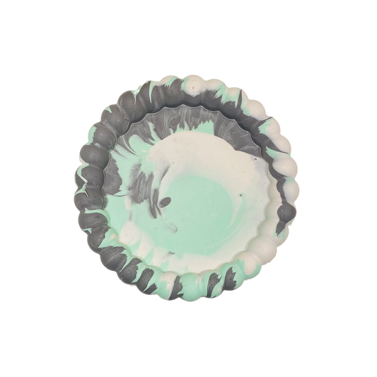 Round Tray Mint Swirl