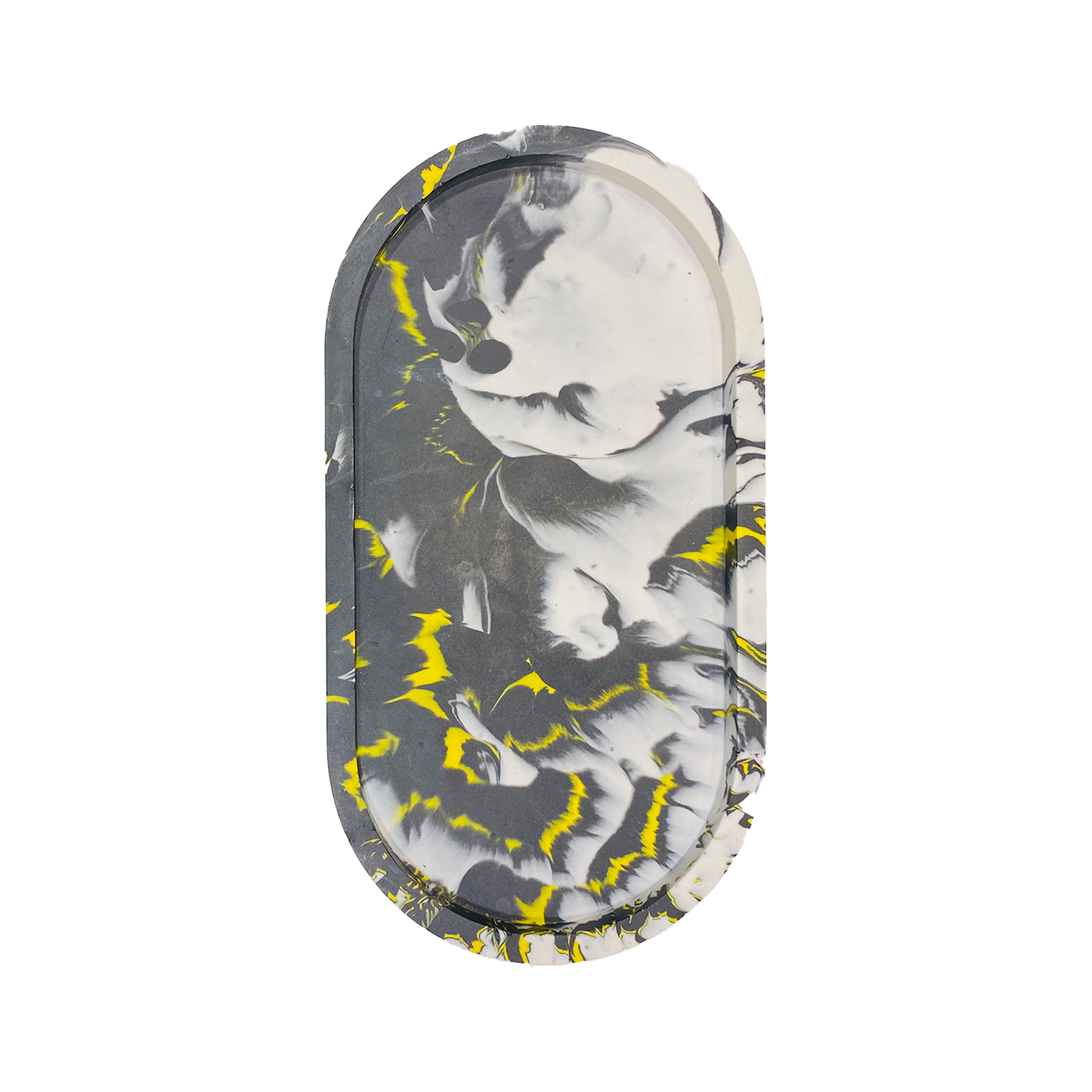 Tray Yellow Swirl
