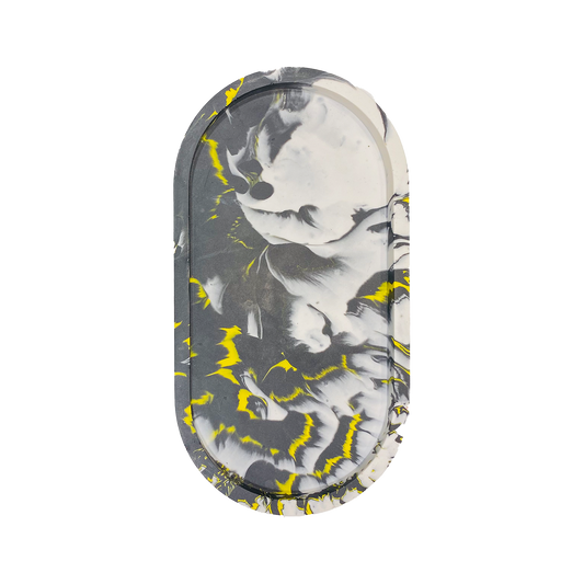 Tray Yellow Swirl