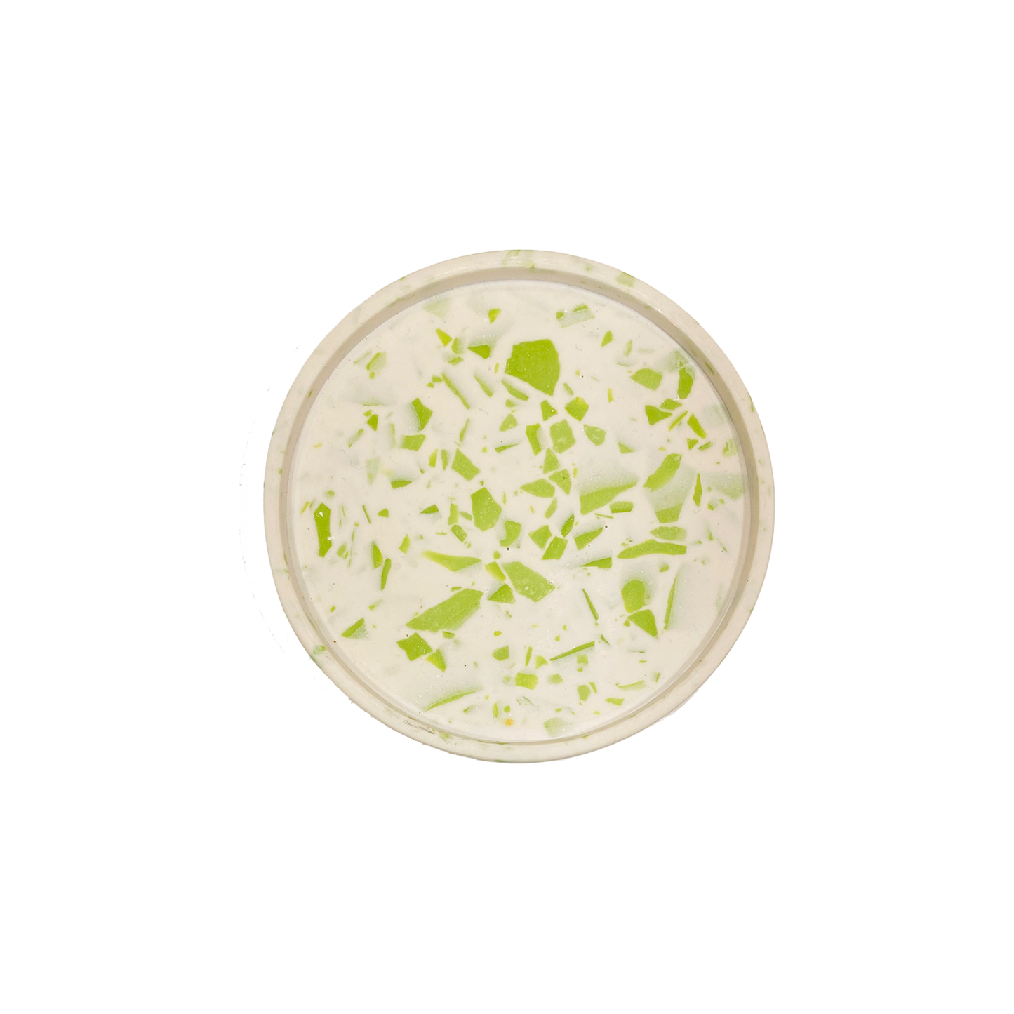 Round Tray Terrazzo Lime