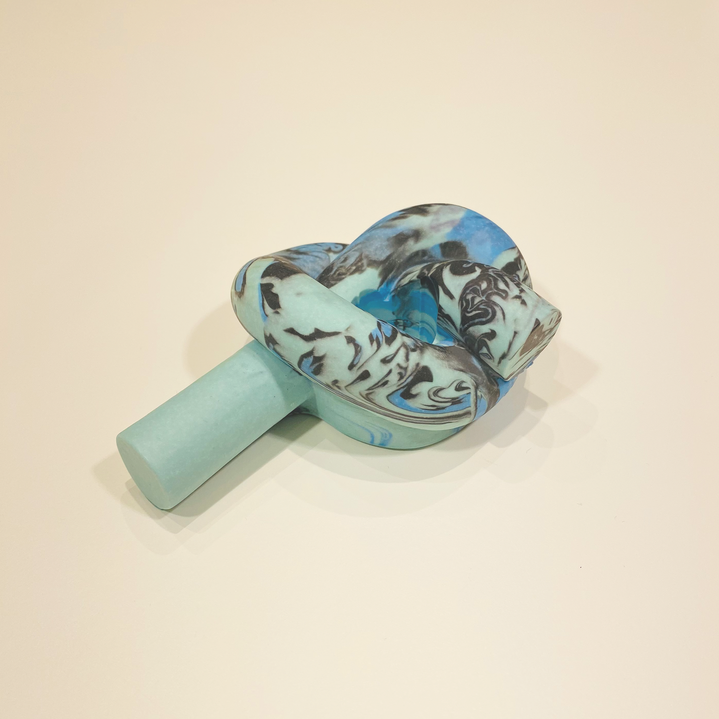 Candle Knot Blue Swirl