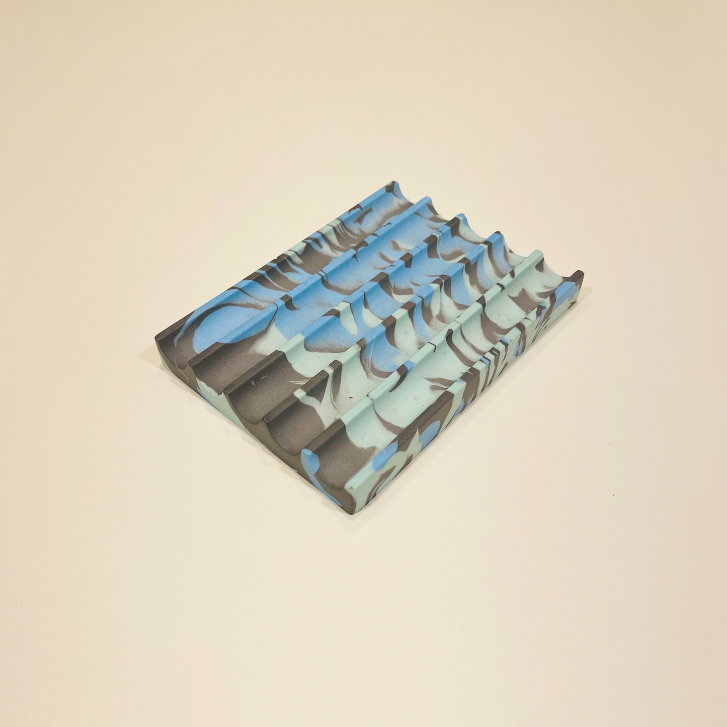 Soap Holder Blue Swirl