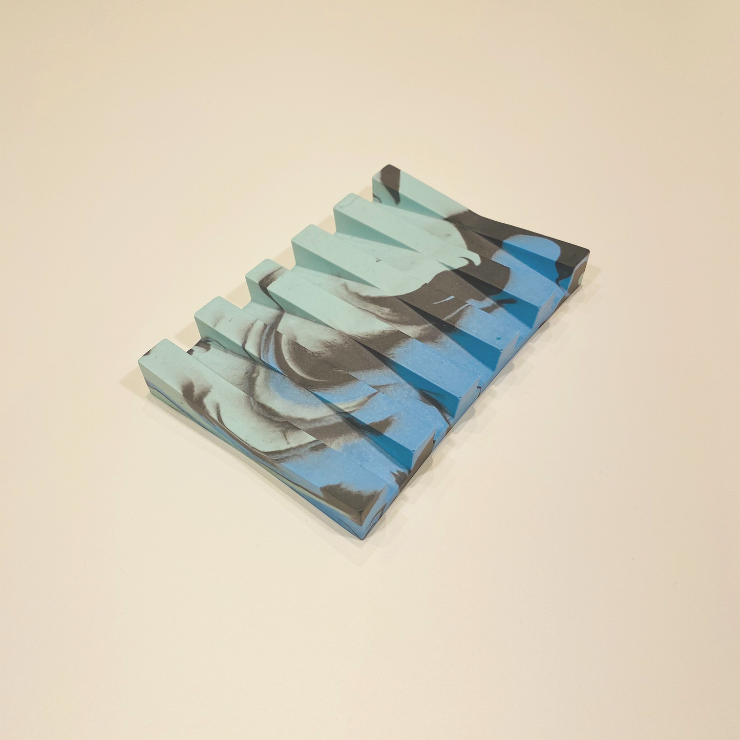 Soap Holder Blue Swirl