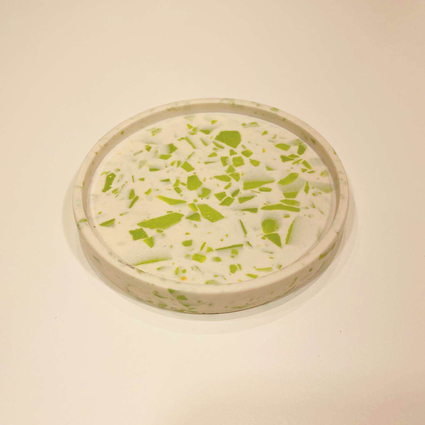 Round Tray Terrazzo Lime